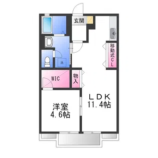 ハイツ ファイン【1階】の間取り