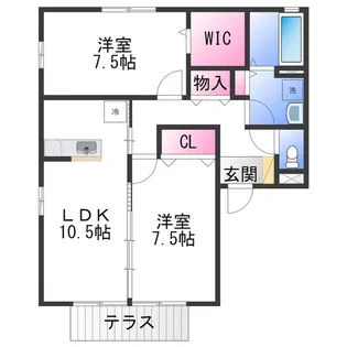 YU壱番館【1階】の間取り