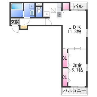 メゾン スターブル【3階】の間取り