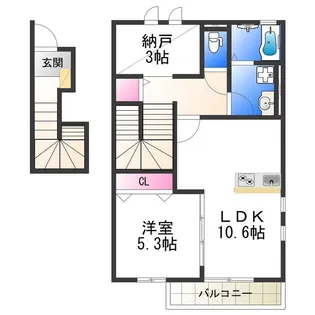 クレール シャイン【2階】の間取り
