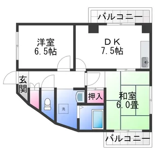 エスポワールイワタ2【3階】の間取り