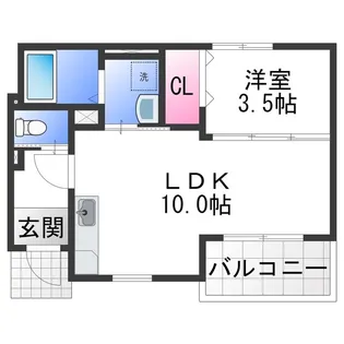 サンセール ヤマビコ【1階】の間取り