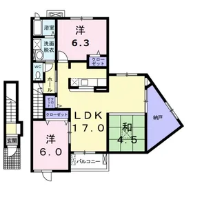 サンリットスクエア【2階】の間取り