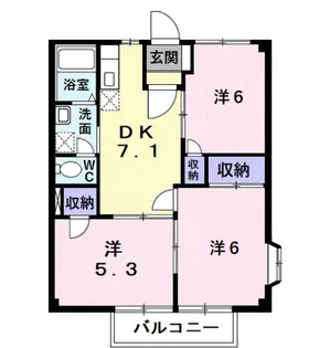 メルヘン館モリ【2階】の間取り