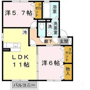 サンセールN【1階】の間取り