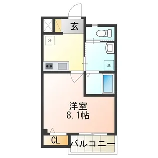 エヌエムトラントウエスト【3階】の間取り