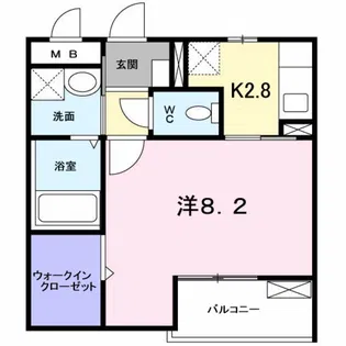 コスモパーク【1階】の間取り
