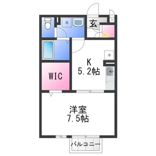 エトワール【1階】の間取り