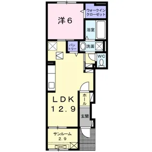 イーストビレッジ【1階】の間取り