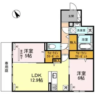 TIMBER BROOK【1階】の間取り