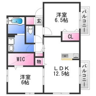 クレールK【2階】の間取り