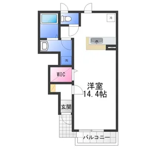 ピエデルモンテ【1階】の間取り