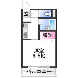 1Rの間取り画像