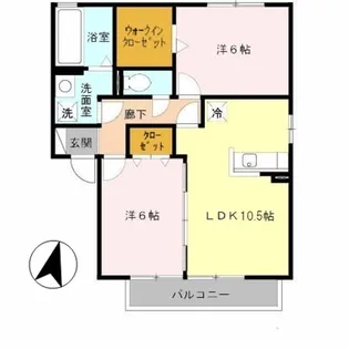 リッツハウス 壱番館【2階】の間取り