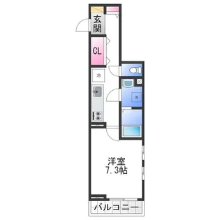 サンプラザ金剛【1階】の間取り