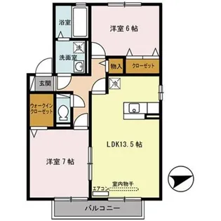 エスペランサA棟【1階】の間取り