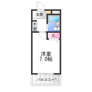 シャルマン芳春【2階】の間取り