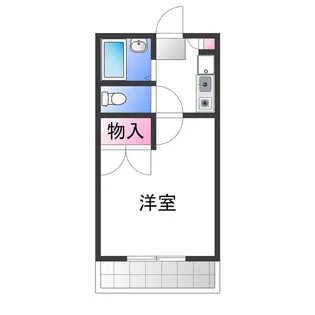 1Kの間取り画像