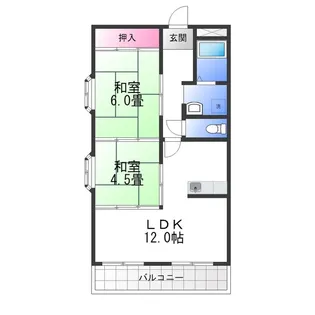 AXIS JUNⅡ番館【3階】の間取り