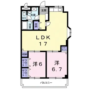 プラザエクシード【3階】の間取り