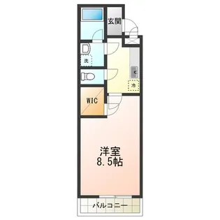 パルコート清水Ⅱ番館【1階】の間取り