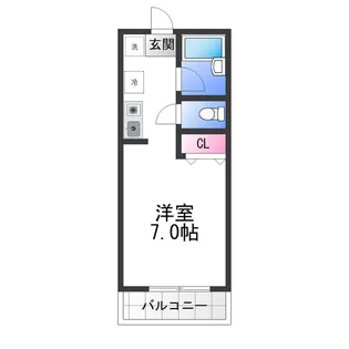 メゾン北花田【3階】の間取り