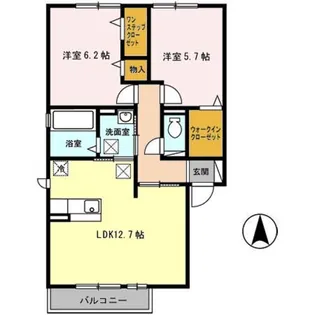 アムール エステート【1階】の間取り