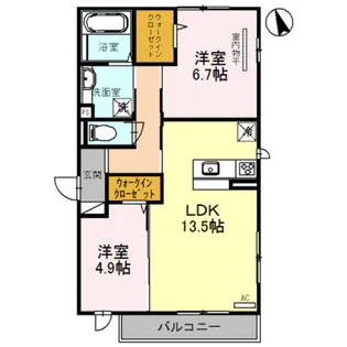 ベルソナーレ【3階】の間取り