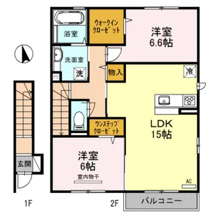 東山ヒルズⅢ【2階】の間取り