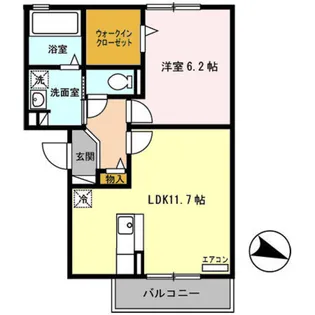 テ キューロ クアトロ【3階】の間取り