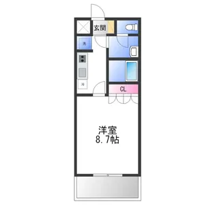 1Kの間取り画像