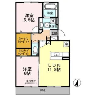 ガトーナふくだⅡ【1階】の間取り