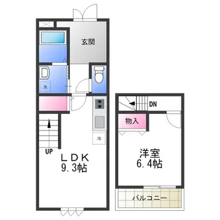スリーハーブズ谷佐【1階】の間取り
