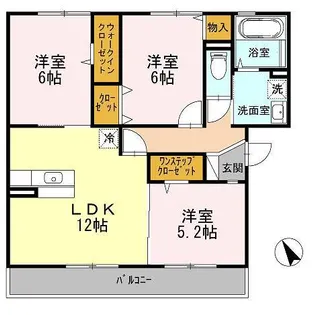 フルーレ・咲【2階】の間取り