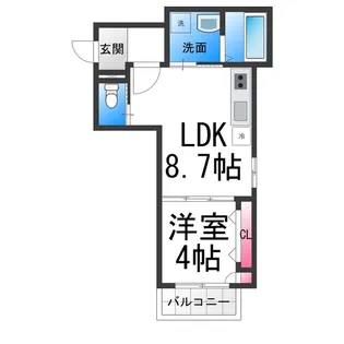 コティ諏訪ノ森【1階】の間取り