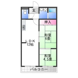 レナジア深井【2階】の間取り