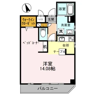 マメゾンサンライズ浜寺【3階】の間取り