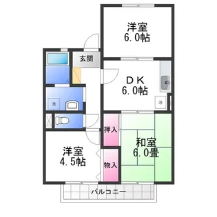 プリシェールN【2階】の間取り