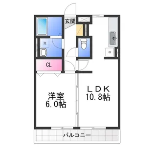 ベァーフルート深井A棟【3階】の間取り