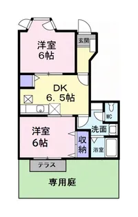 ペリプエストI番館【1階】の間取り