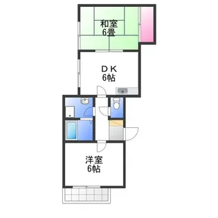 ラフィーネ深井清水【2階】の間取り