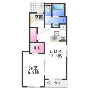 リフレッシュ パイン ヒルズ【1階】の間取り