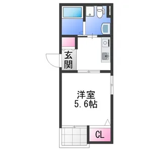 With@白鷺【3階】の間取り