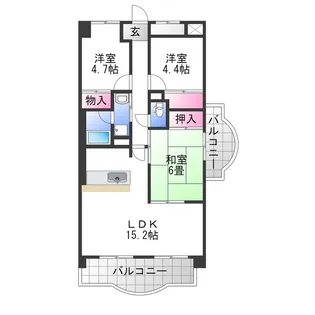 コンフォート和泉【5階】の間取り
