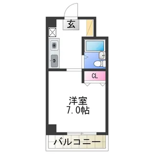 1Kの間取り画像