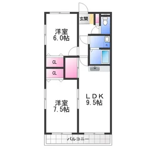 オークインマンション【1階】の間取り