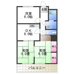 メゾン中塚【2階】の間取り