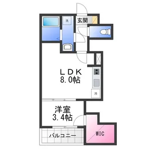 ジーメゾン泉大津スフィール【3階】の間取り
