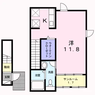 カレント・レジデンスⅡ【2階】の間取り