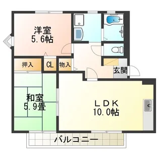 ブラウンヒルズ東山【2階】の間取り